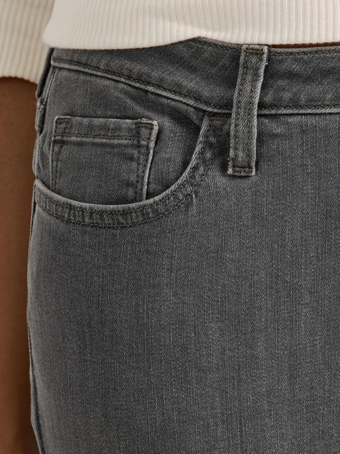 imageLee Womens Legendary Mid Rise Straight Leg JeanWashed Black