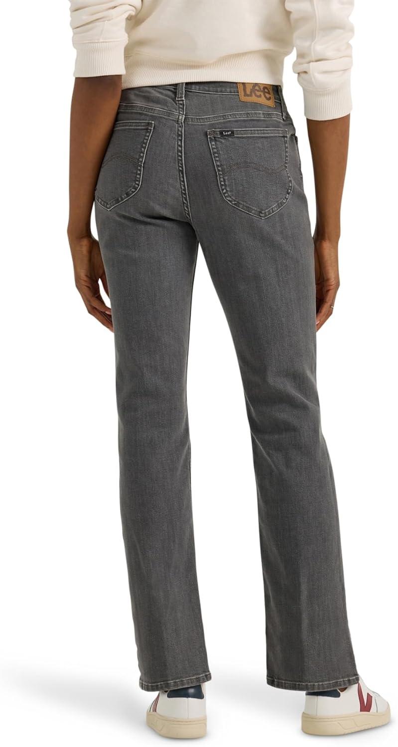 imageLee Womens Legendary Mid Rise Straight Leg JeanWashed Black