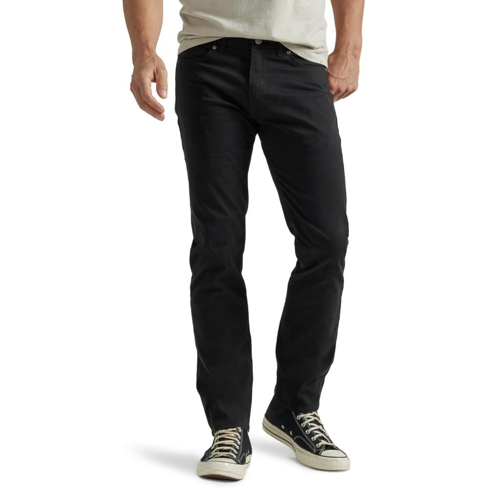 imageLee Mens Extreme Motion Slim Straight JeanBlack
