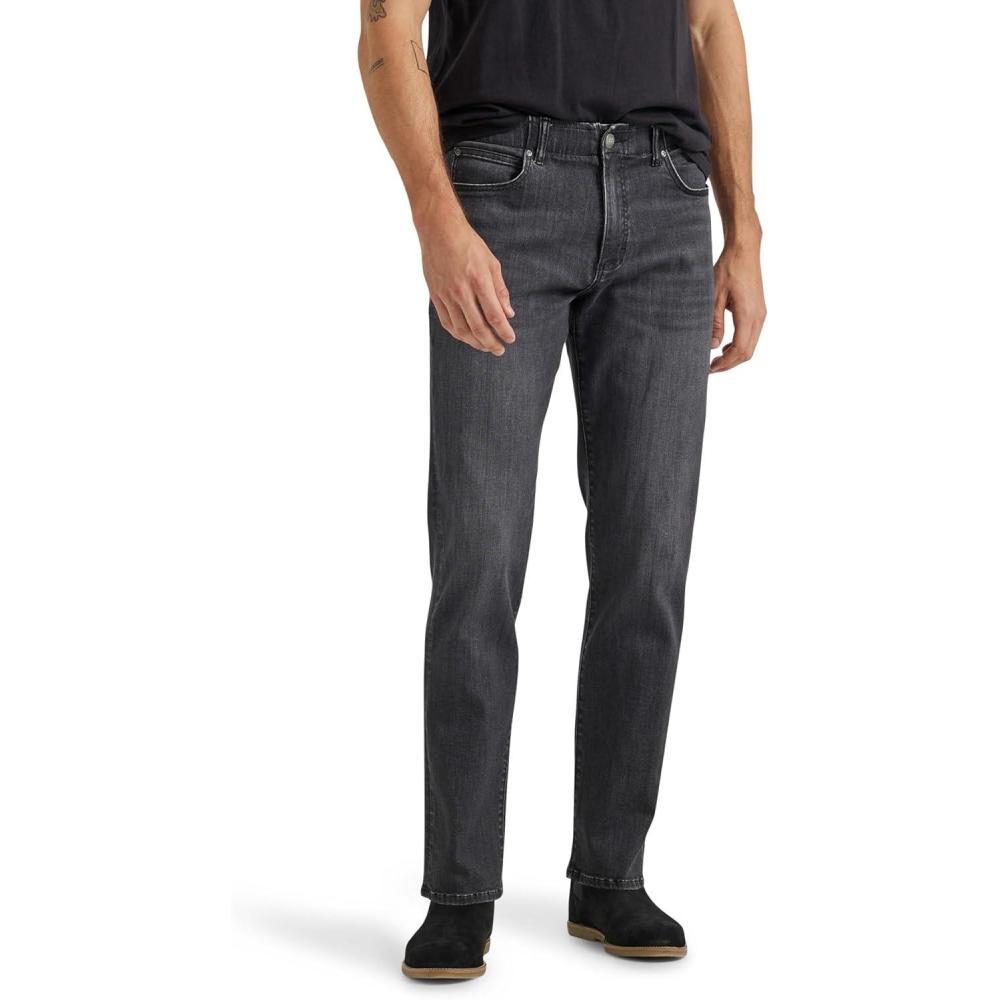 imageLee Mens Extreme Motion Straight Taper JeanWashed Black
