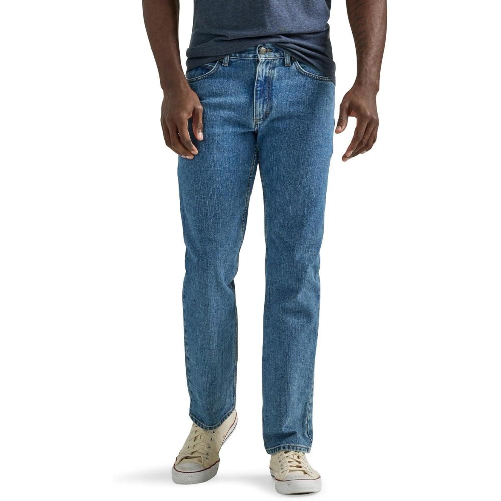 imageLee Mens Legendary Regular Straight JeanPepper Stone