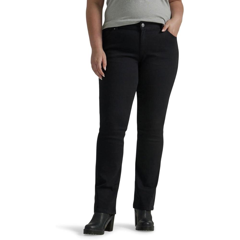 imageLee Womens Plus Size Legendary Mid Rise Bootcut JeanBlack