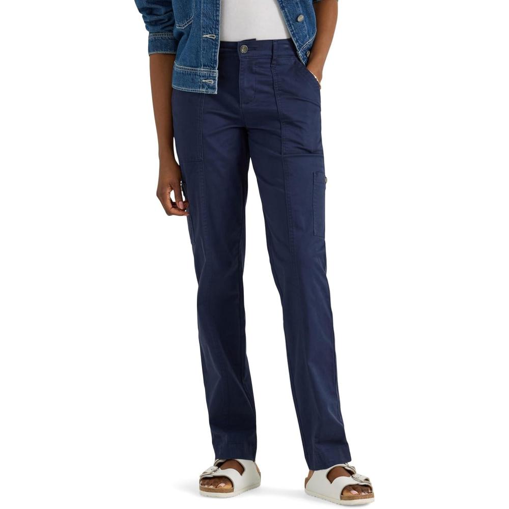 imageLee Womens Ultra Lux Comfort with Flextogo Utility PantMood Indigo