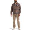 Lee Men’s Legendary Overshirt(Copper Deep Wine Plaid)