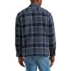Lee Men’s Legendary Overshirt(Mood Indigo Gray Plaid)