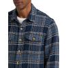 Lee Men’s Legendary Overshirt(Mood Indigo Gray Plaid)