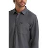 Lee Men’s X Knit Long Sleeve All-Purpose 1 Pocket Shirt(Painters Gray)