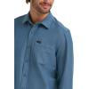 Lee Men’s X Knit Long Sleeve All-Purpose 1 Pocket Shirt(Vintage Blue)