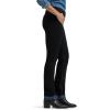 Lee Womens Legendary Mid Rise Straight Leg Jean(Dark Wander – Plaid Fleece Lined)