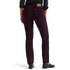 Lee Womens Legendary Mid Rise Straight Leg Jean(Deep Wine Cord)