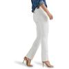 Lee Womens Legendary Mid Rise Straight Leg Jean(White)