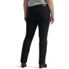 Lee Womens Plus Size Legendary Mid Rise Bootcut Jean(Black)