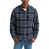 Lee Men’s Legendary Overshirt(Mood Indigo Gray Plaid)