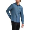 Lee Men’s X Knit Long Sleeve All-Purpose 1 Pocket Shirt(Vintage Blue)