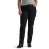 Lee Womens Plus Size Legendary Mid Rise Bootcut Jean(Black)
