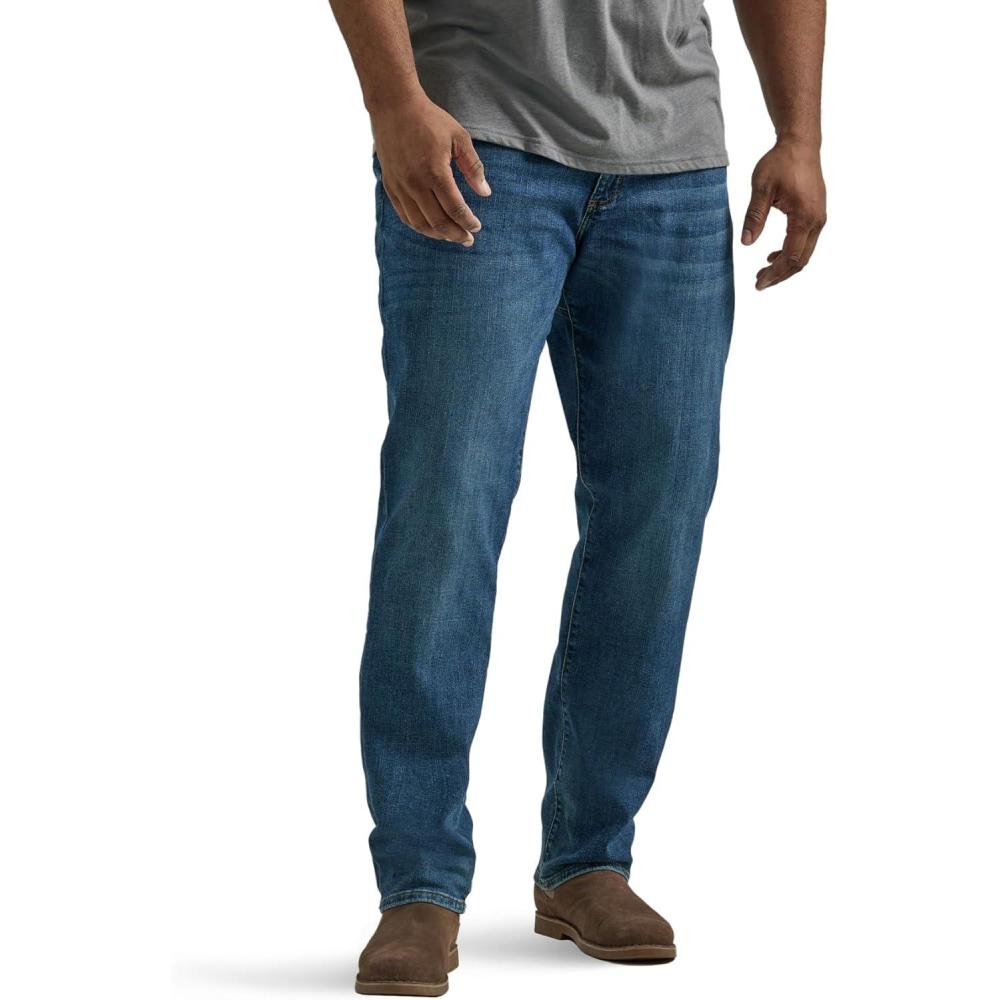 imageLee Mens Big ampamp Tall Performance Series Extreme Motion Straight Fit Tapered Leg JeanMaddox