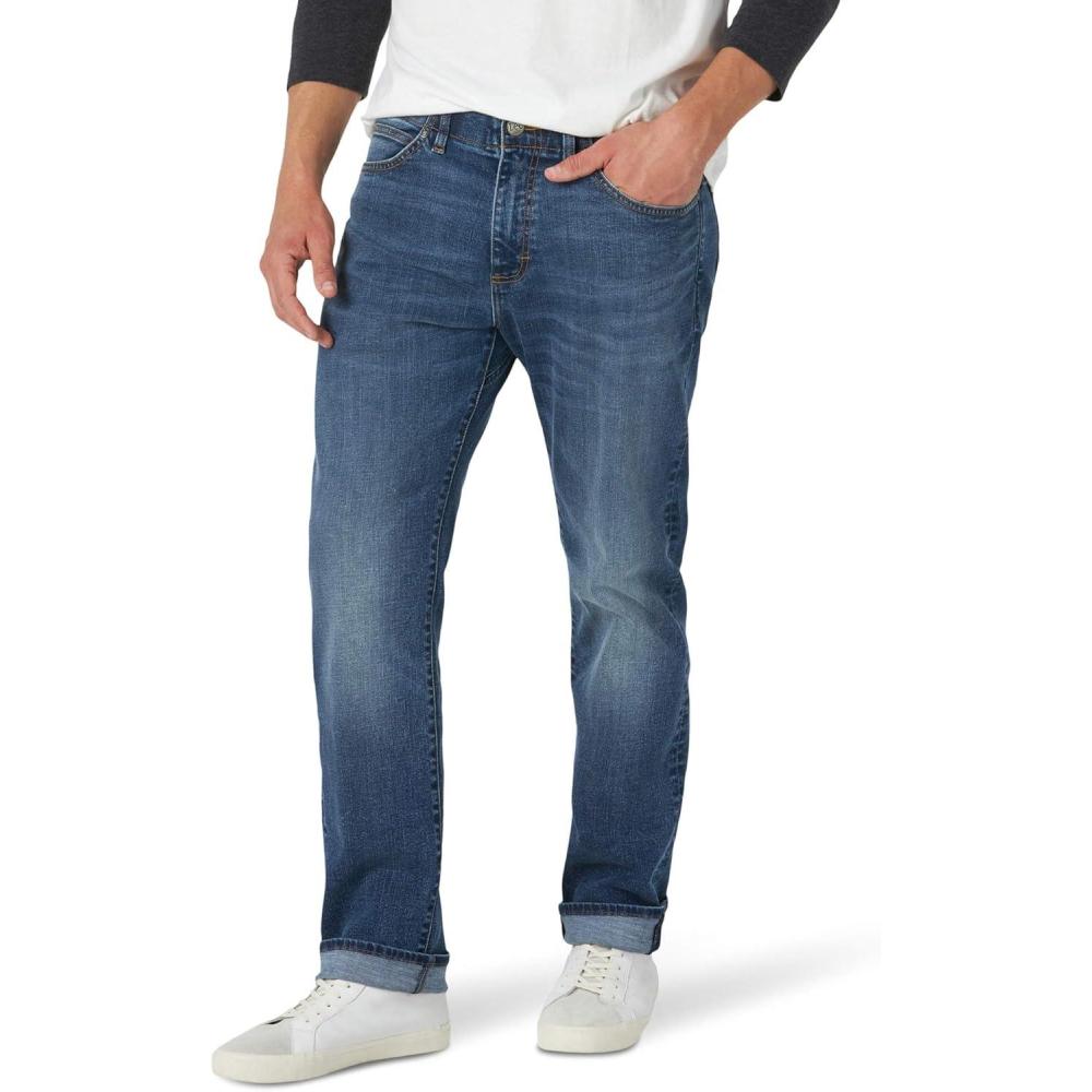 imageLee Mens Extreme Motion Athletic Taper JeanWipeout