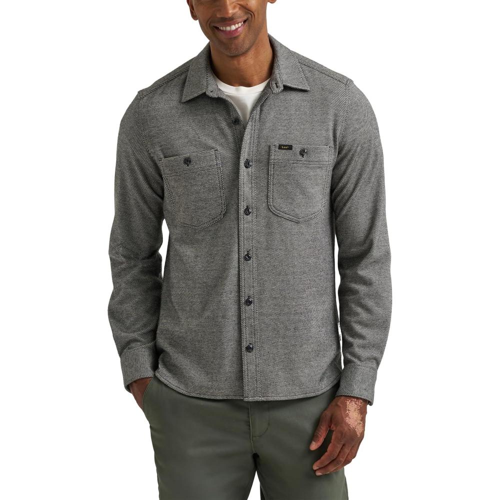 imageLee Mens Legendary Brushed Knit ShirtUnionall Black