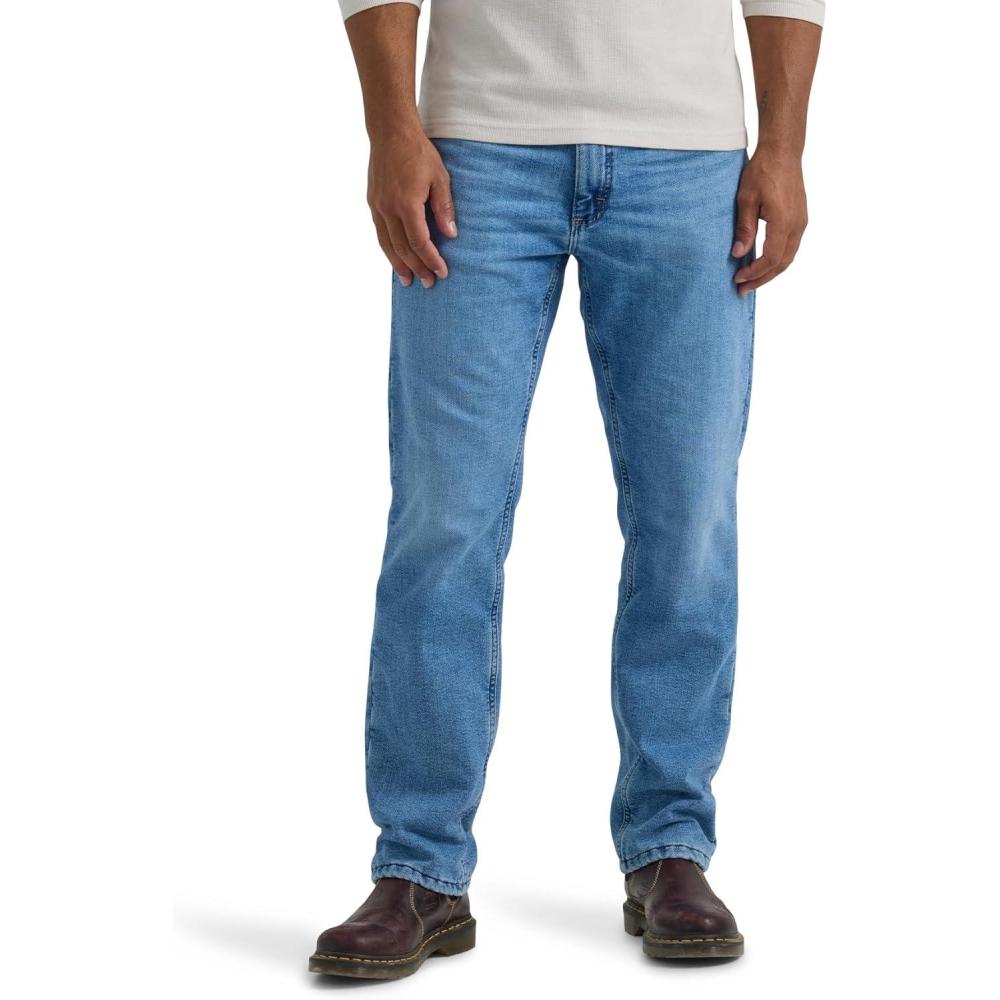 imageLee Mens Legendary Relaxed Straight JeanCoastgray Fleecelined