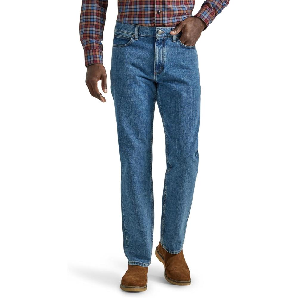 imageLee Mens Legendary Relaxed Straight JeanPepper Stone