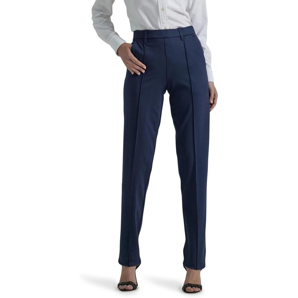 imageLee Womens Ultra Lux Comfort Any Wear Straight Leg PantEmperor Navy