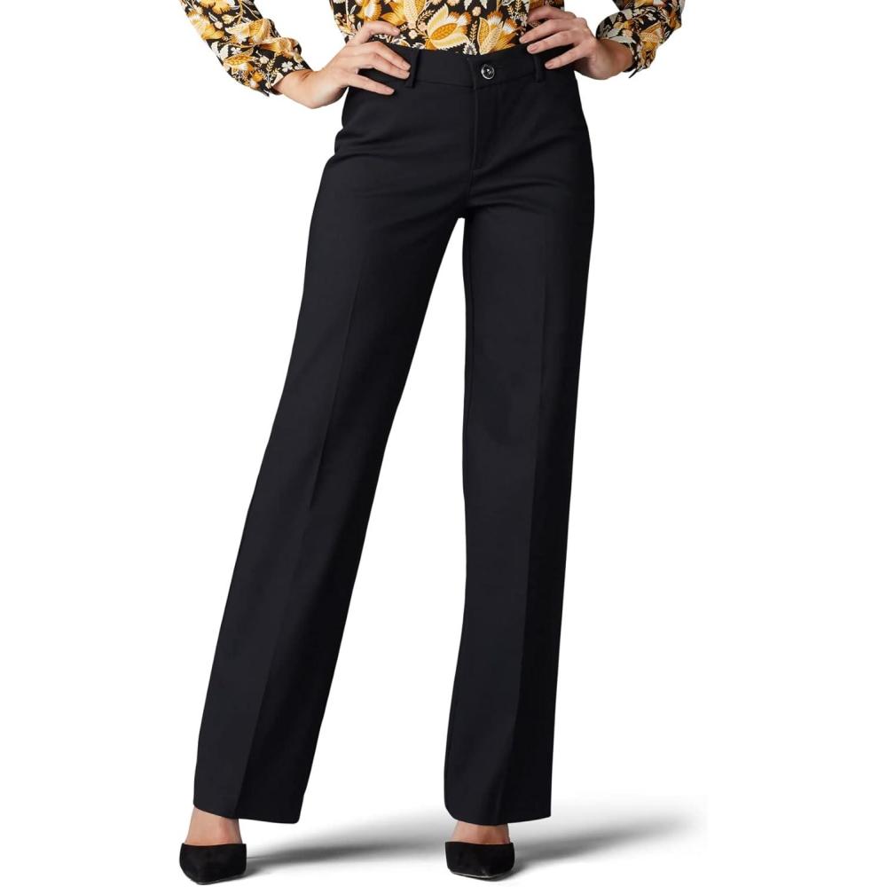 imageLee Womens Ultra Lux Comfort with Flex Motion Trouser PantBlack