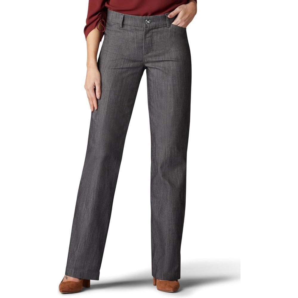 imageLee Womens Ultra Lux Comfort with Flex Motion Trouser PantCarbon Rinse