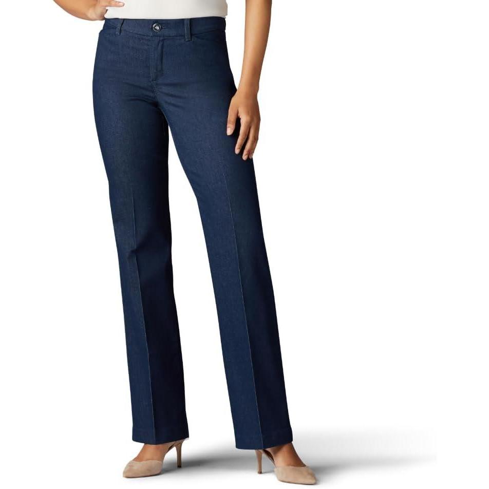 imageLee Womens Ultra Lux Comfort with Flex Motion Trouser PantIndigo Rinse