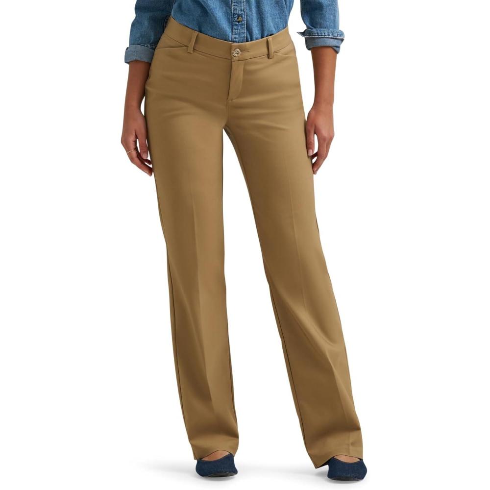imageLee Womens Ultra Lux Comfort with Flex Motion Trouser PantKhaki