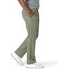 Lee Men’s Extreme Motion Flat Front Regular Straight Pant(Muted Olive)