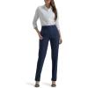 Lee Womens Ultra Lux Comfort Any Wear Straight Leg Pant(Emperor Navy)