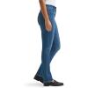 Lee Women’s Ultra Lux Comfort with Flex Motion Straight Leg Jean(Blue Strain)