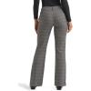 Lee Womens Wrinkle Free Mid Rise Bootcut Pant(Black/Drizzle Plaid)
