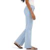 Lee Womens Wrinkle Free Mid Rise Bootcut Pant(Shy Blue)