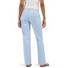 Lee Womens Wrinkle Free Mid Rise Bootcut Pant(Shy Blue)