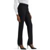 Lee Women’s Wrinkle Free Relaxed Fit Straight Leg Pant(Black Pinstripe)