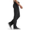 Lee Women’s Wrinkle Free Relaxed Fit Straight Leg Pant(Black/Static Gray Plaid)