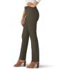 Lee Women’s Wrinkle Free Relaxed Fit Straight Leg Pant(Frontier Olive)