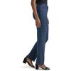 Lee Women’s Wrinkle Free Relaxed Fit Straight Leg Pant(Navy/Insignia Blue Plaid)