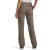 Lee Women’s Wrinkle Free Relaxed Fit Straight Leg Pant(Straw Plaid)