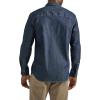 Lee mens All Purpose Classic Fit Long Sleeve Shirt(Denim Rinse Wash)
