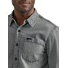 Lee mens All Purpose Classic Fit Long Sleeve Shirt(Gray Denim)