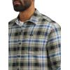 Lee mens All Purpose Classic Fit Long Sleeve Shirt(Green Drizzle Plaid)