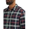 Lee mens All Purpose Classic Fit Long Sleeve Shirt(Navy Sage Plaid)