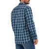 Lee mens All Purpose Classic Fit Long Sleeve Shirt(Rivet Navy Plaid)