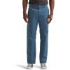 Lee Men’s Extreme Motion Flat Front Regular Straight Pant(Vintage Blue)