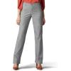 Lee Women’s Wrinkle Free Relaxed Fit Straight Leg Pant(Ash Heather)