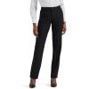 Lee Women’s Wrinkle Free Relaxed Fit Straight Leg Pant(Black Pinstripe)