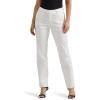 Lee Women’s Wrinkle Free Relaxed Fit Straight Leg Pant(Bright White)