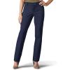 Lee Women’s Wrinkle Free Relaxed Fit Straight Leg Pant(Imperial Blue)